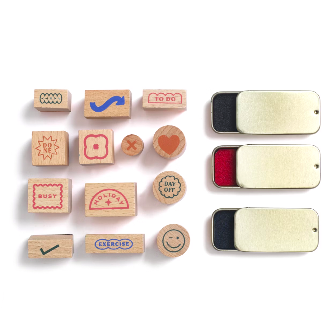 Planner Stamp Set, Stamps & Ink ~ Good Day