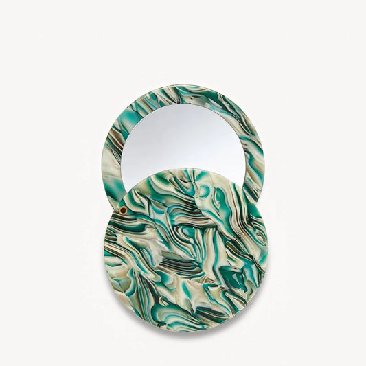 Compact Circle Mirror ~ Stromanthe