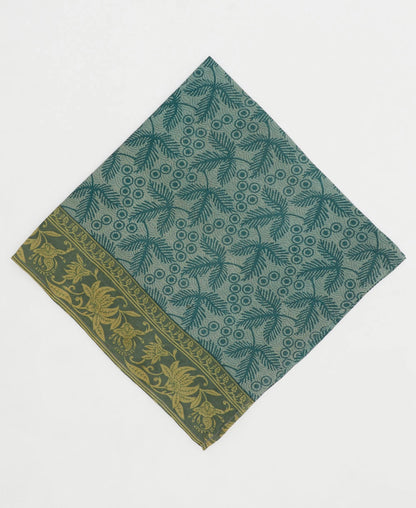 Vintage Silk Bandana ~ Emerald Cove