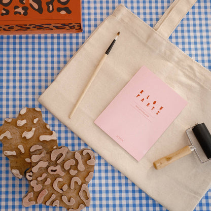 Block Printing Kit (Tote Bag) ~Leopard