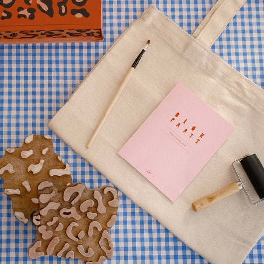 Block Printing Kit (Tote Bag) ~Leopard