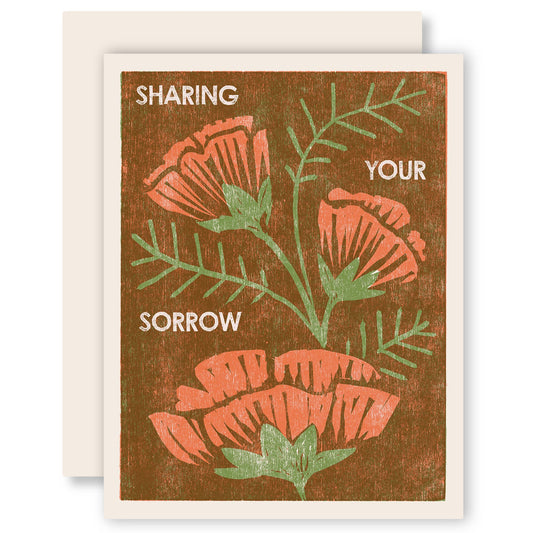 Sympathy Greeting Card ~ Sharing Your Sorrow