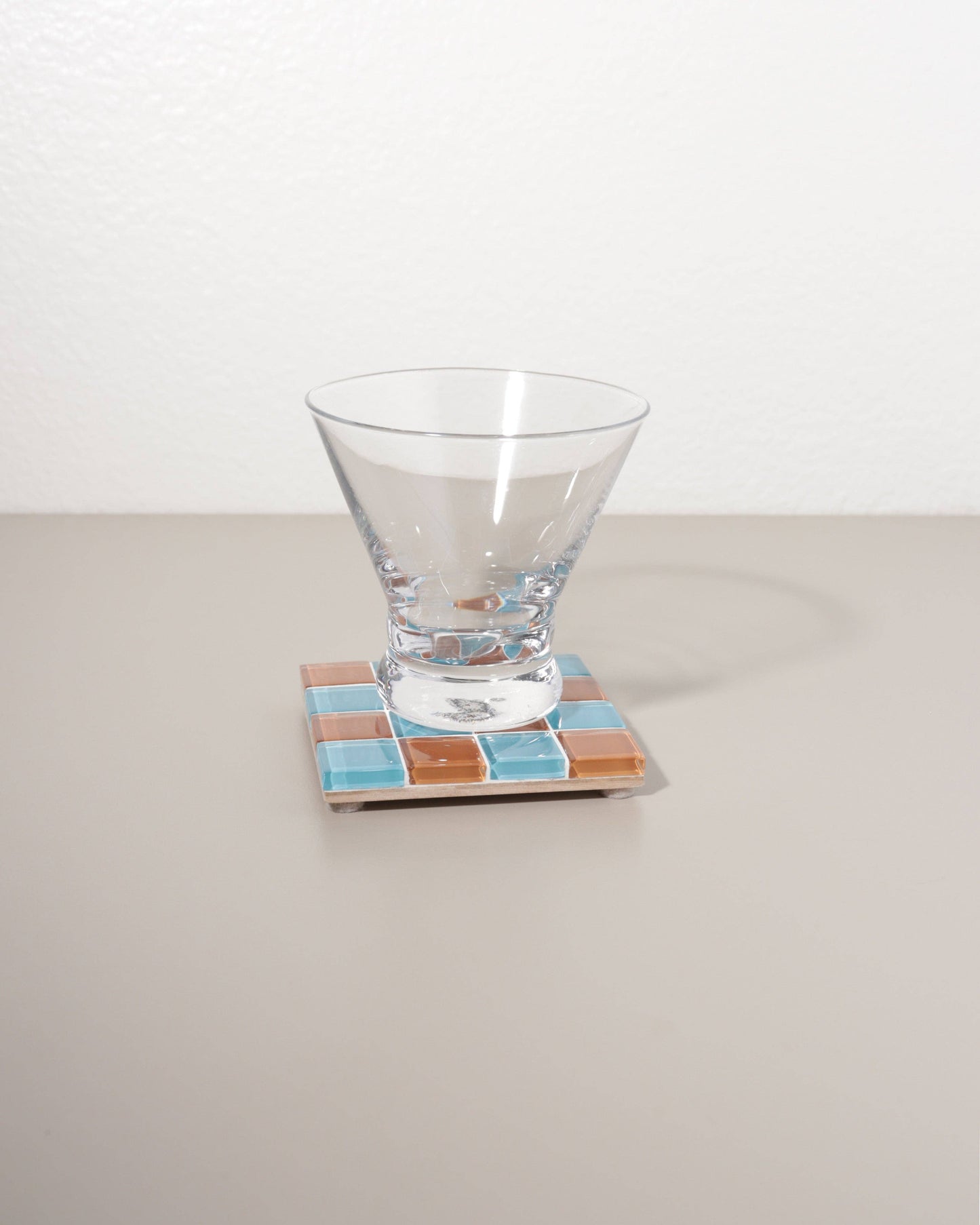 Glass Tile Coaster ~ Retro