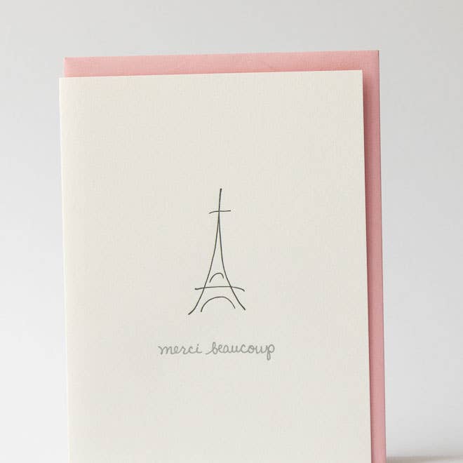 Appreciation Greeting Card ~ Merci Beaucoup