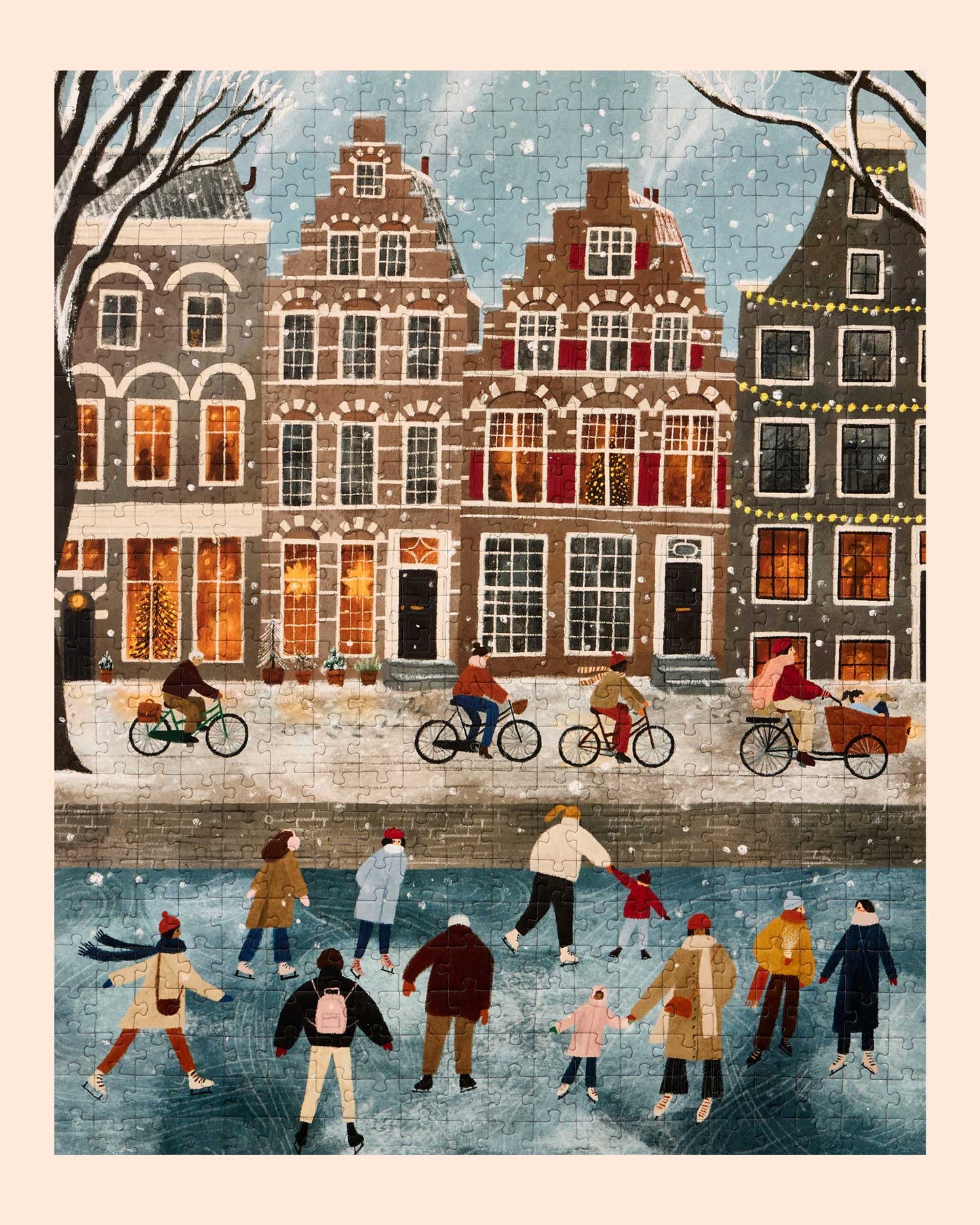 Puzzle (500 Pieces) ~ Snow Day in Amsterdam