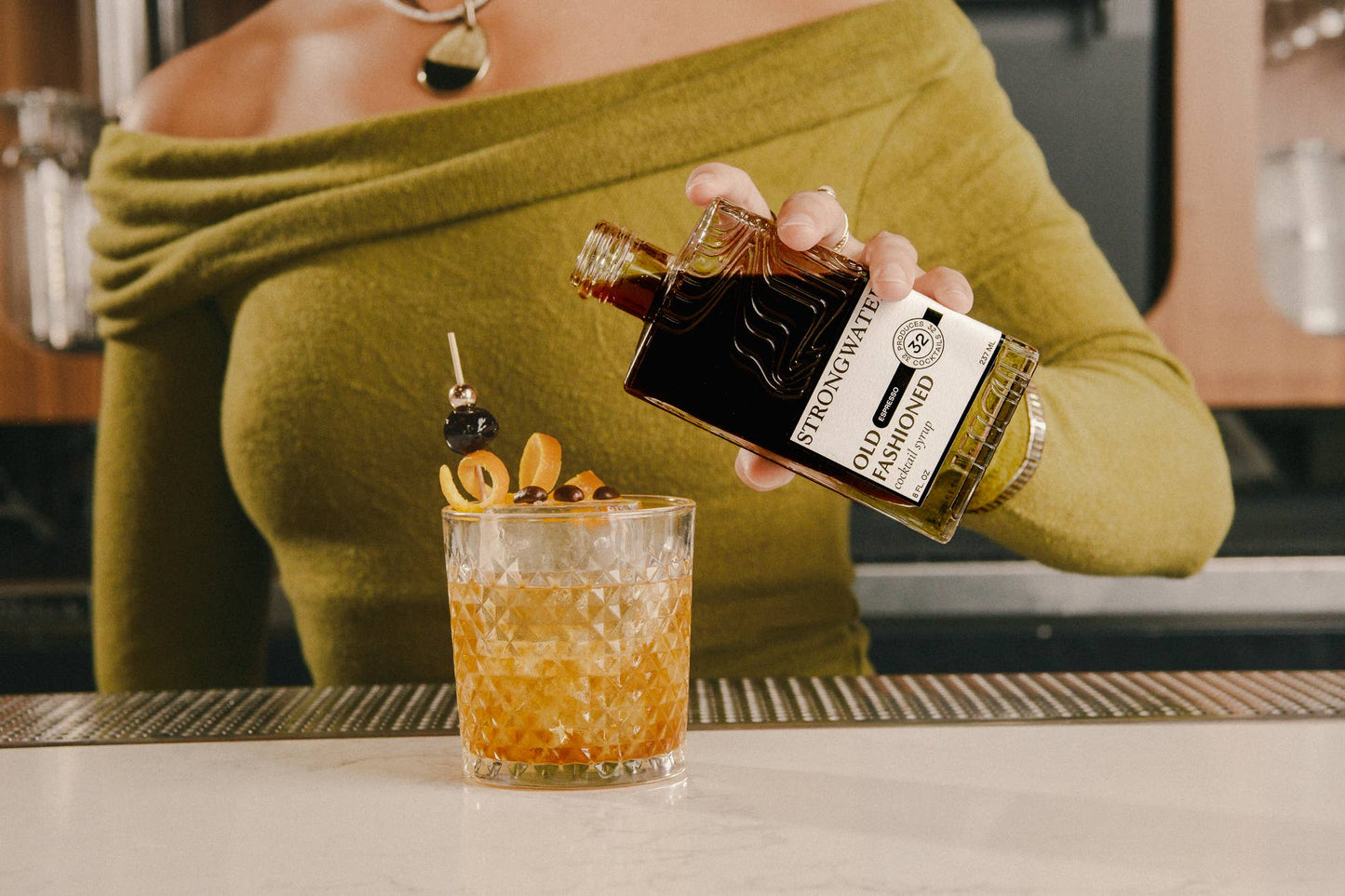 Old Fashioned Cocktail Syrup ~ Espresso