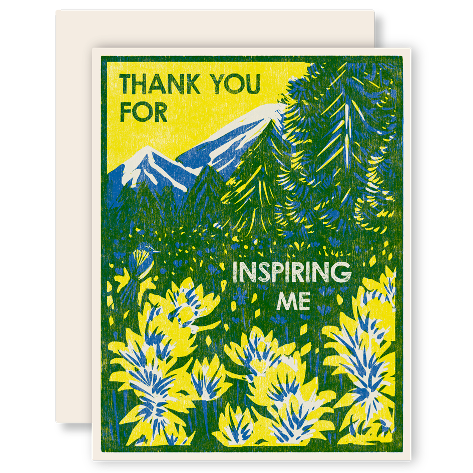 Appreciation Greeting Card ~ Thank You for Inspiring Me