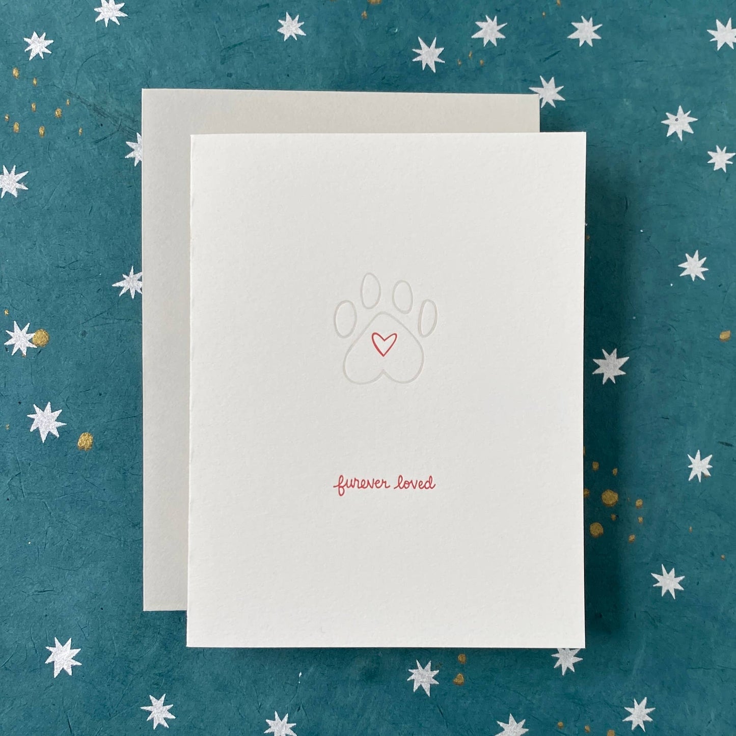 Pet Sympathy Greeting Card ~ Furever Loved
