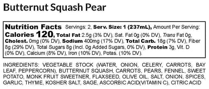 Soup (Shelf- Stable) ~ Butternut Squash Pear