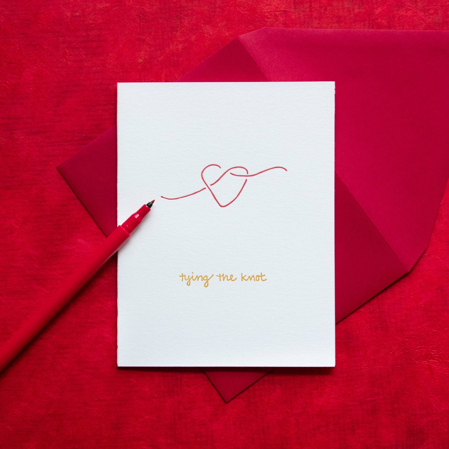 Romantic Greeting Card ~ Tying The Knot