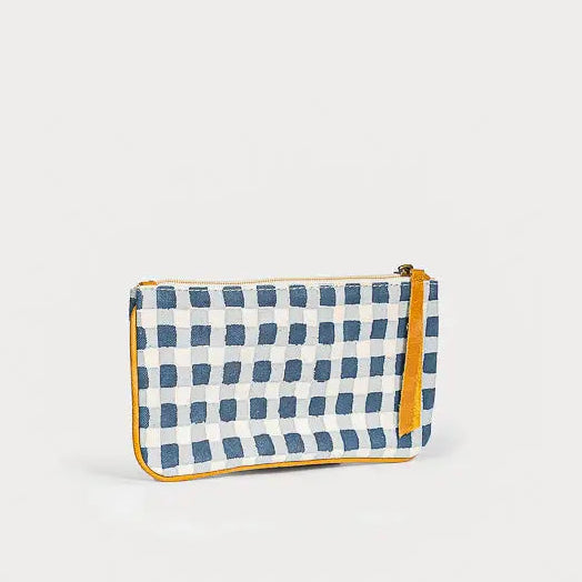 Pencil Pouch ~ Indigo Gingham