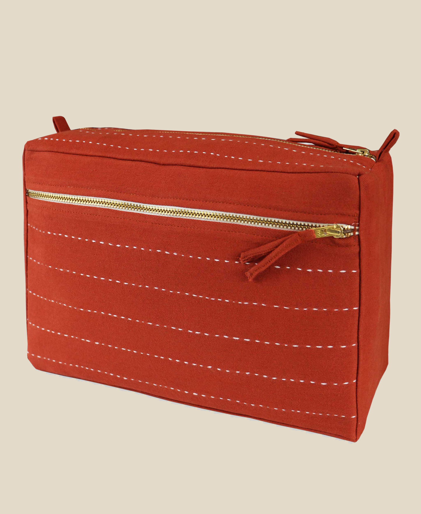 Large Pin-Stitch Toiletry Bag