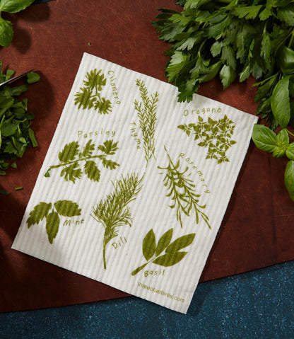Swedish Dishcloth ~ Herbs