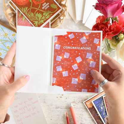 Celebratory Greeting Card ~ Congratulations (Confetti)