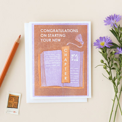 Congratulations Greeting Card ~ New Chapter