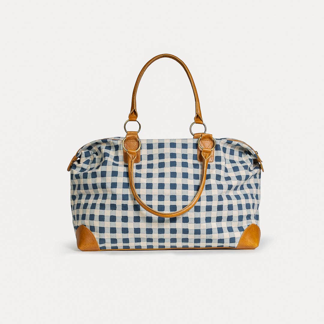 Malti Weekender ~ Indigo Gingham