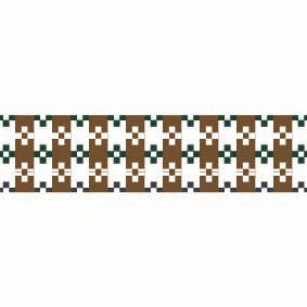 PAPER TAPE - UMBER FLOWER TILE