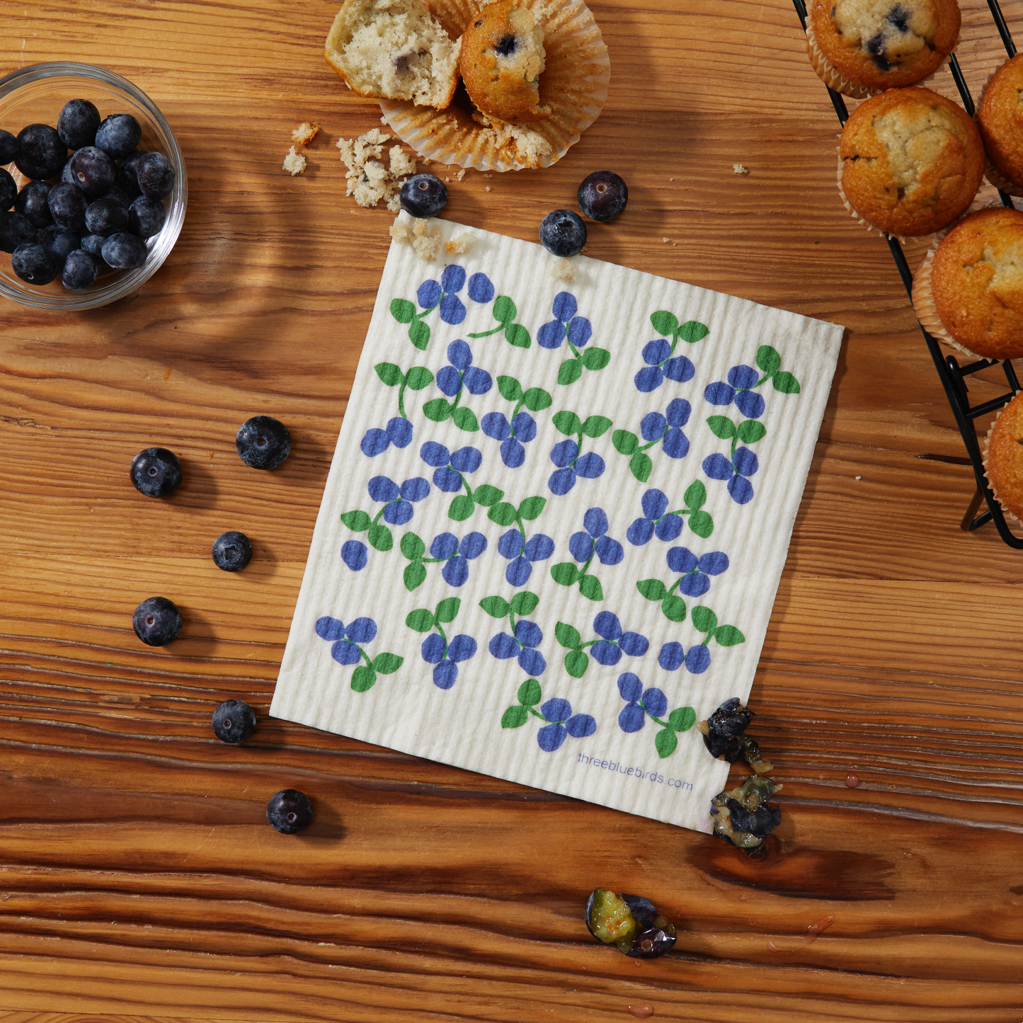 Swedish Dishcloth ~ Blueberries