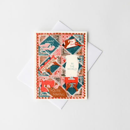 Appreciation Greeting Card ~ The World You're Making
