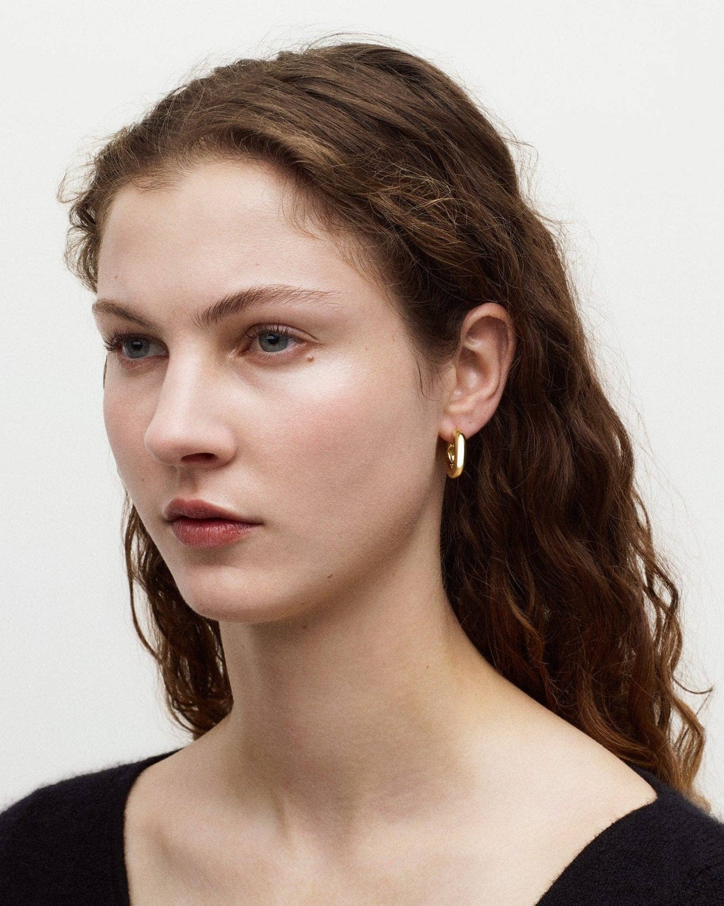 Baby Chunky Hoops ~ 3/4 Gold