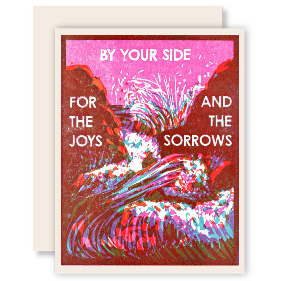Sympathy Greeting Card ~ By Your Side (Waves)