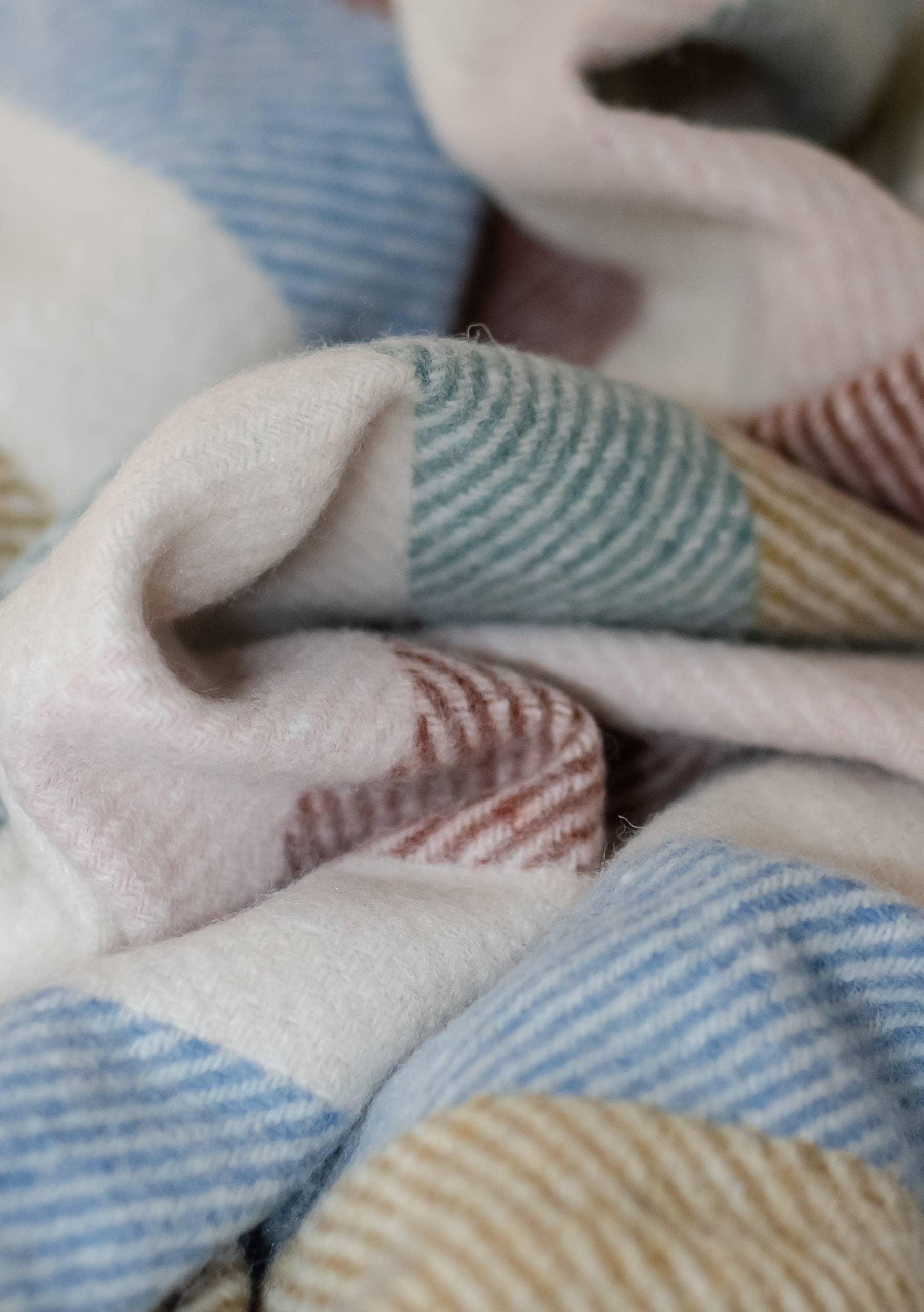 Wool stripe online blanket