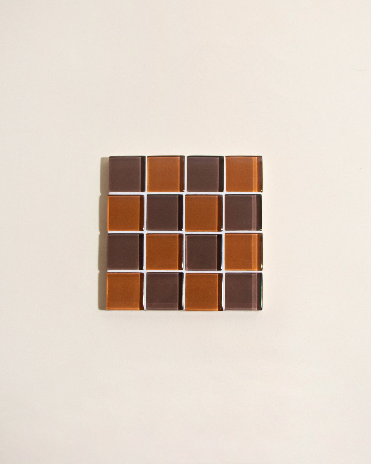 Glass Tile Coaster ~ Salted Caramel Dark Chocolate