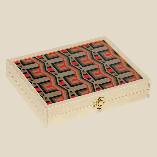 Travel Backgammon Set ~ Shareen Red