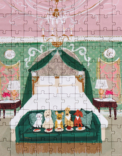 Puzzle (100 Pieces) ~ Posh Puppy Room Service