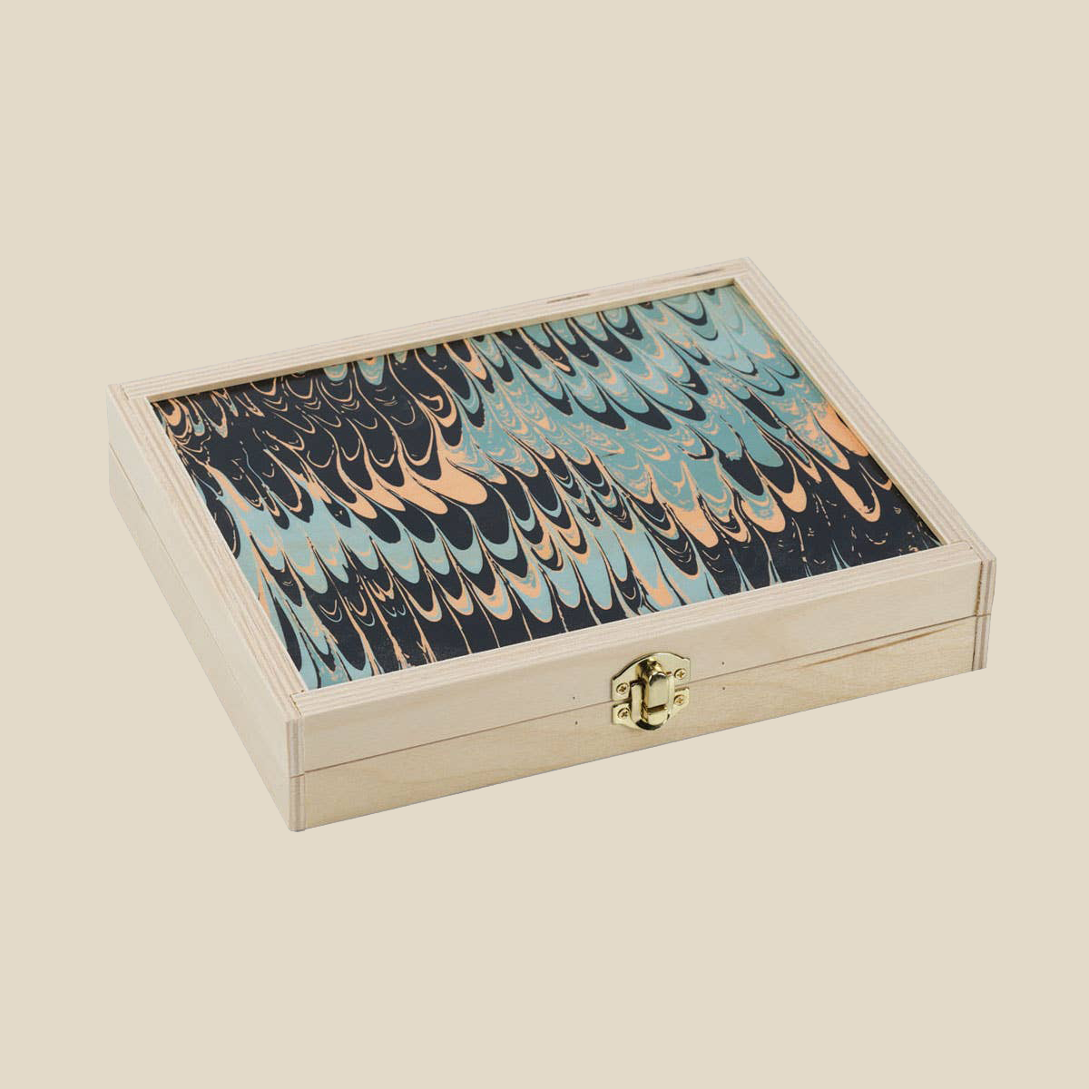 Backgammon Set (Travel) ~ Seafoam Marble