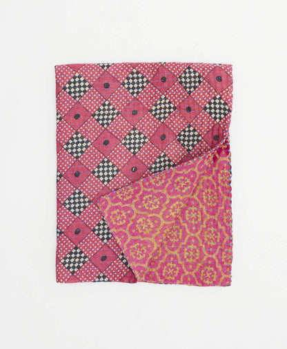 Baby Kantha Quilt ~ Think Pink