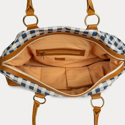 Malti Weekender ~ Indigo Gingham