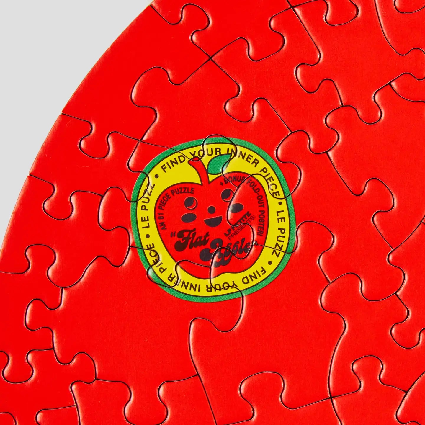 Round Puzzle (81 Pieces) ~ Flat Apple