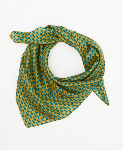 Vintage Silk Square ~ Serene Green