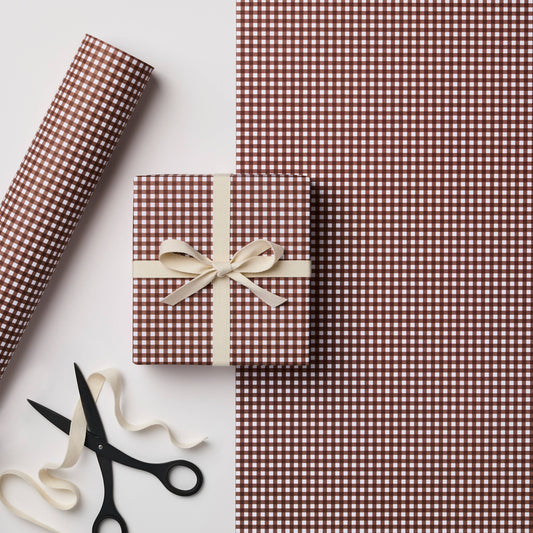 Complimentary Gift Wrapping ~ Russet Gingham