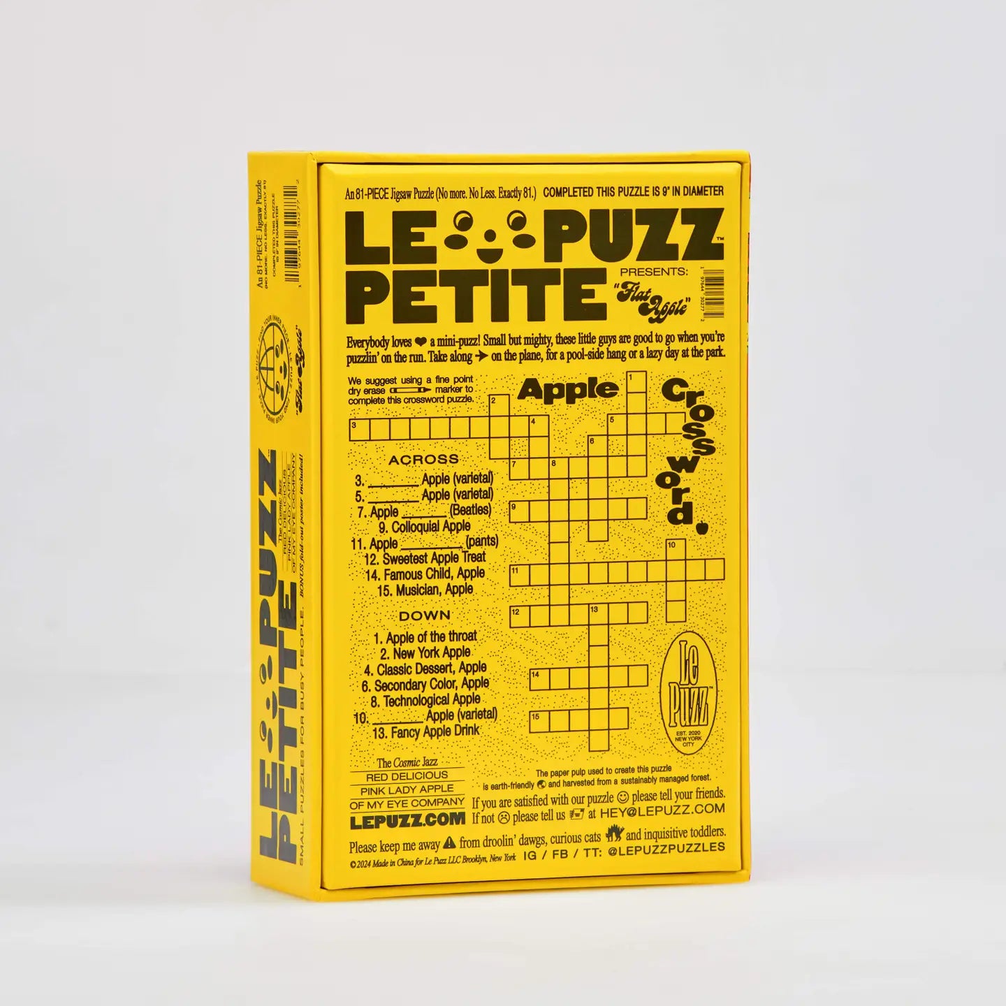 Round Puzzle (81 Pieces) ~ Flat Apple