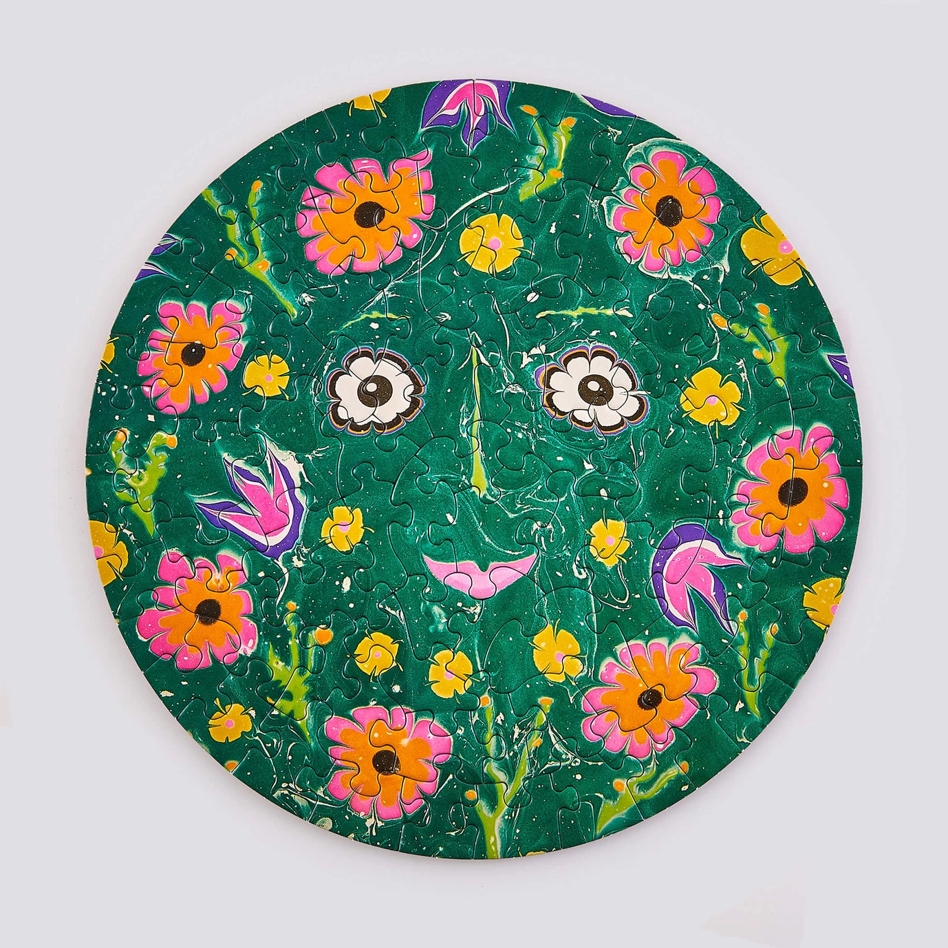 Round Puzzle (81 Pieces) ~ Flower Friend