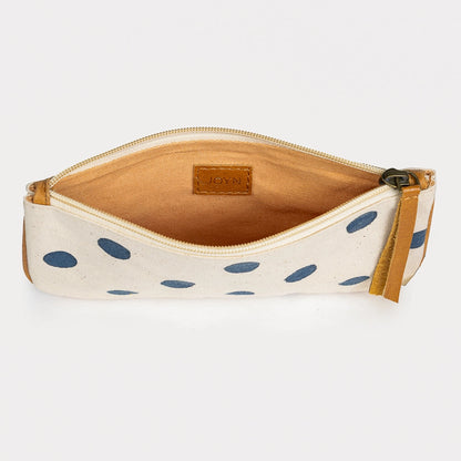 Pencil Pouch ~ Indigo Dot