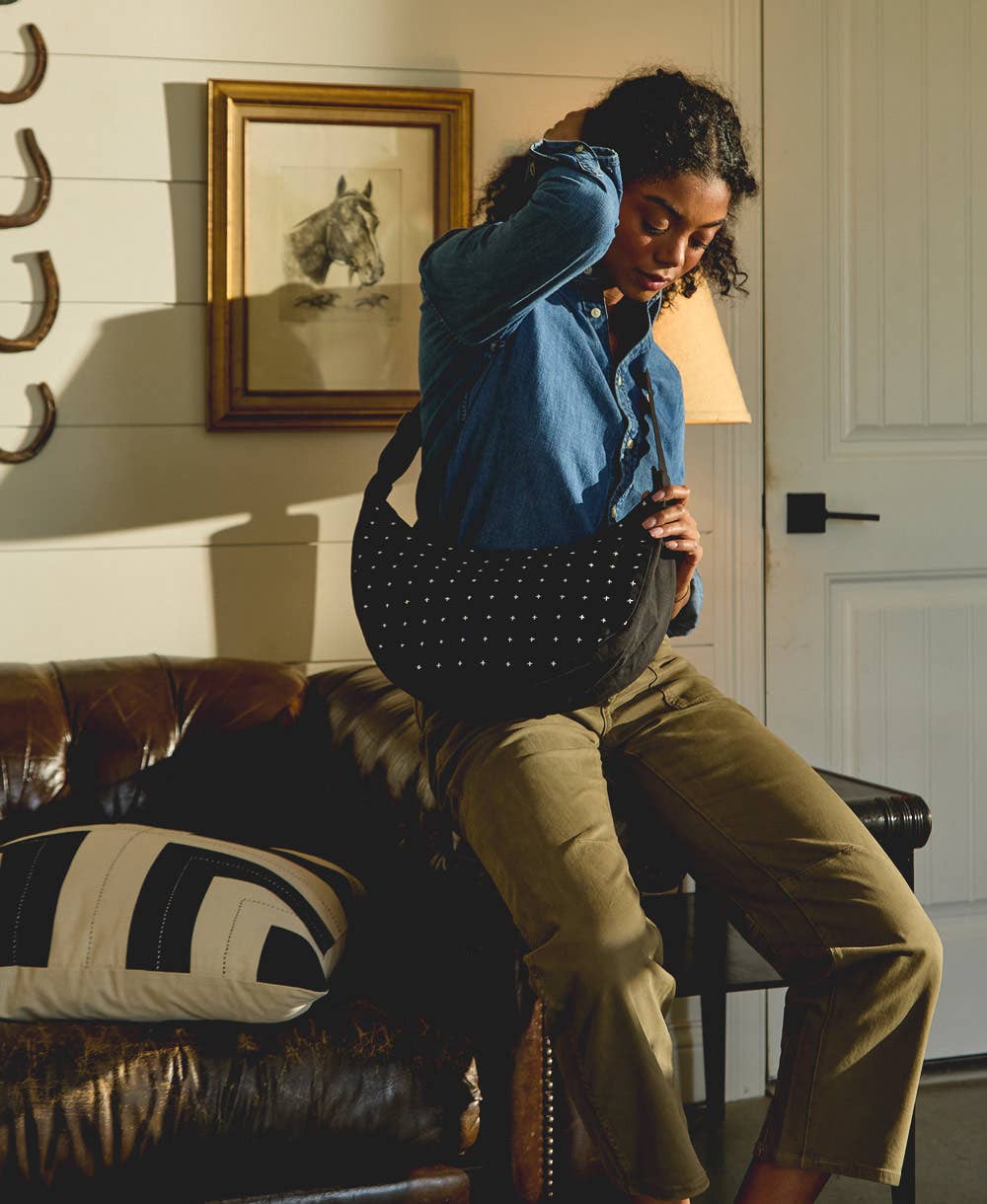 Crescent Bag ~ Cross-Stitch