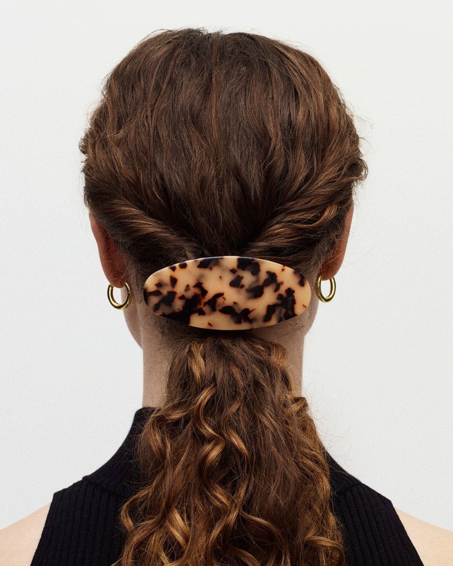 Jumbo Oval Barrette ~ Poppy