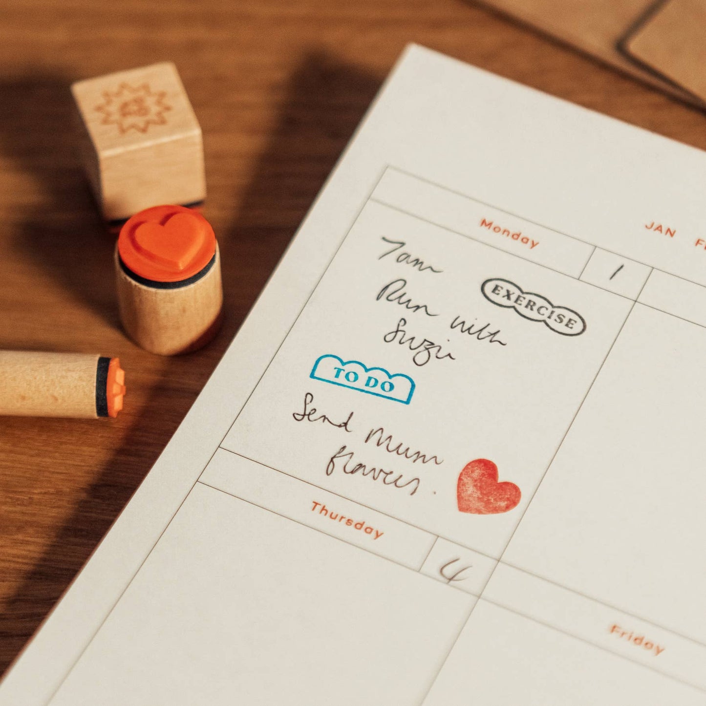 Planner Stamp Set, Stamps & Ink ~ Good Day