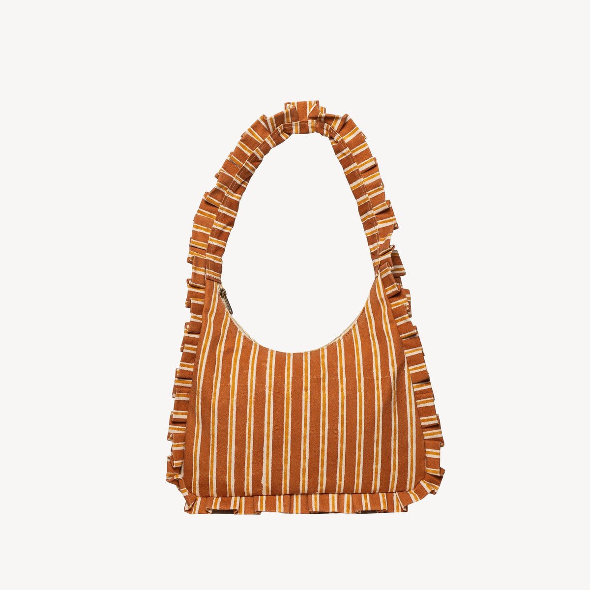 Momo Shoulder Bag ~ Chocolate Stripe