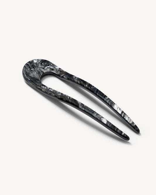French Hairpin ~ Obsidian