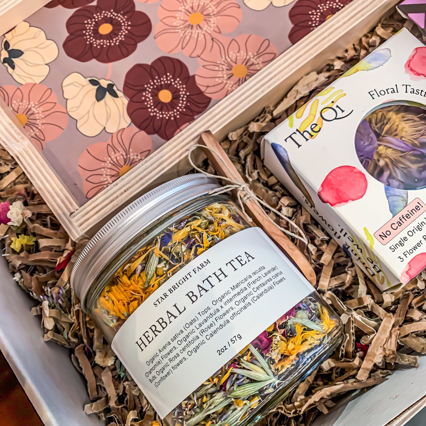floral themed eco-friendly gift box