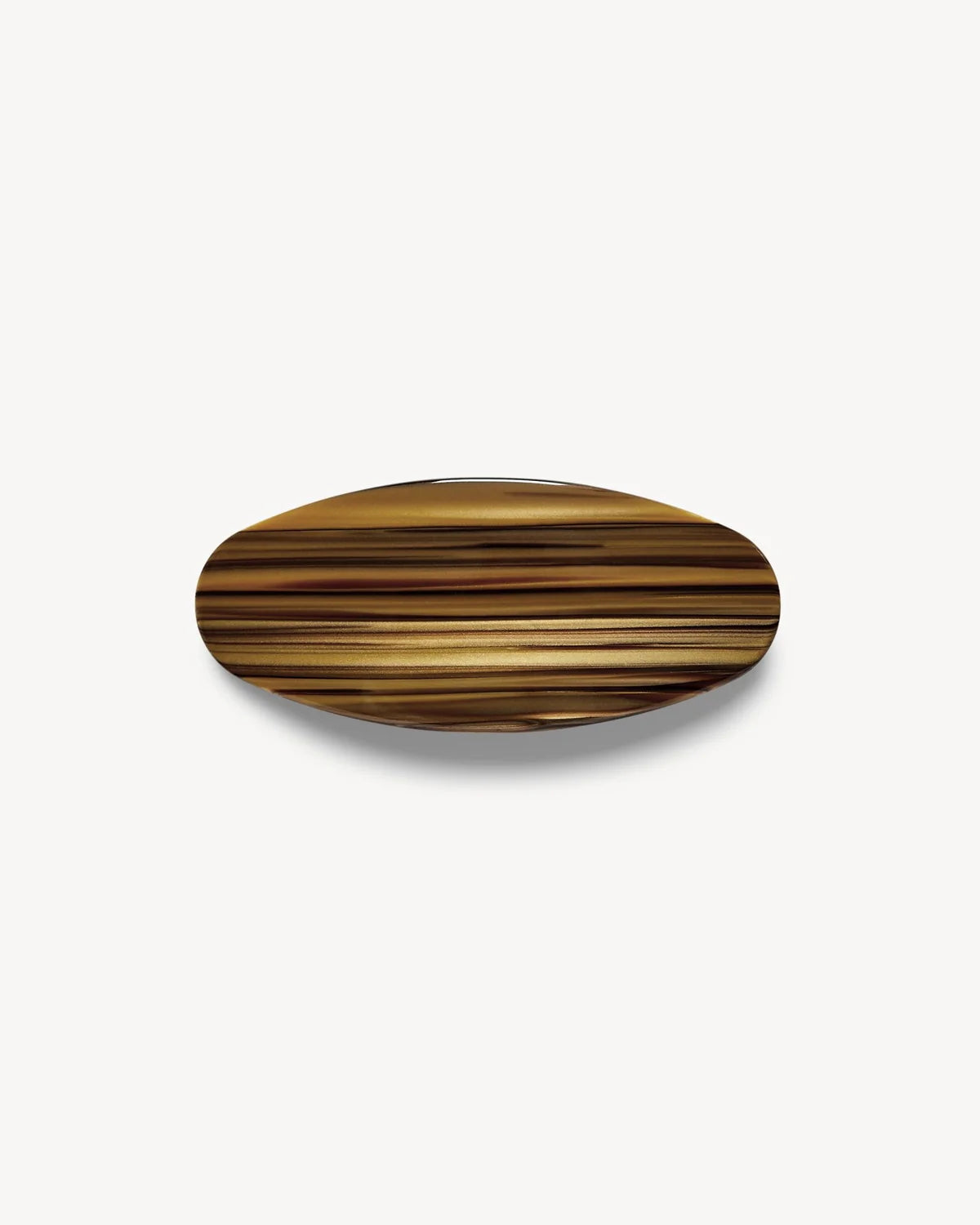 Jumbo Oval Barette ~ Tiger's Eye