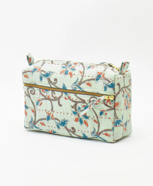 Medium Toiletry Bag ~ Blue Floral