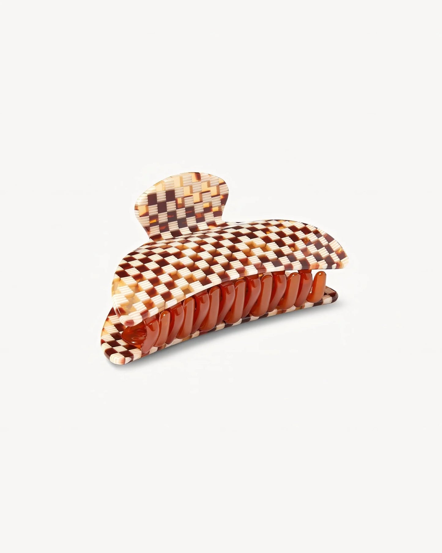 Hair Claw ~ Tortoise Checker