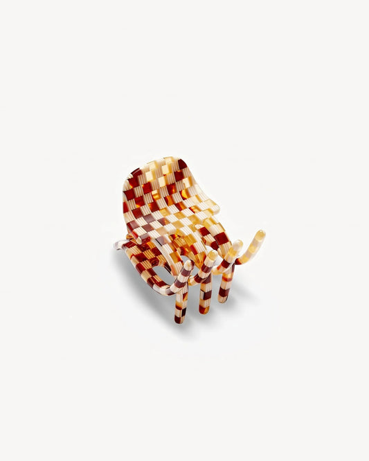 Hair Claw ~ Tortoise Checker