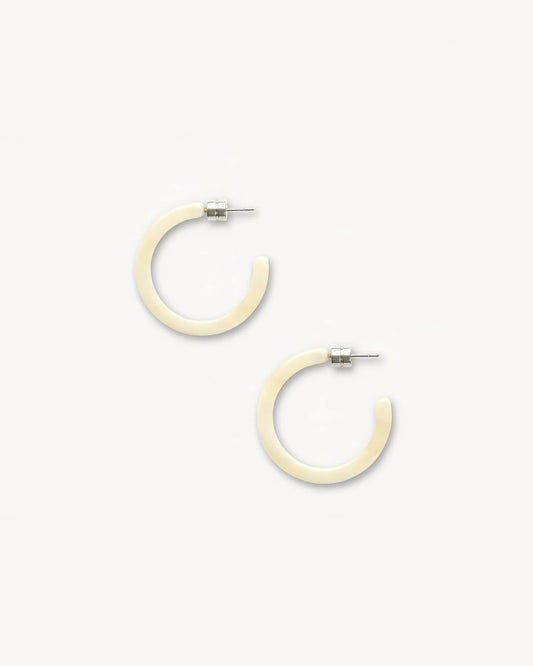 Mini Hoops ~ Alabaster