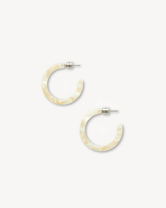 Mini Hoops ~ Ivory